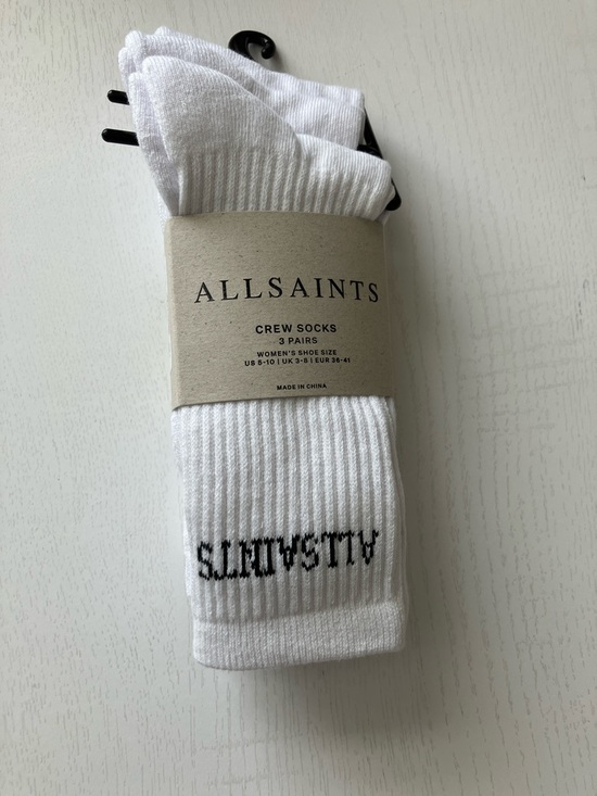 All Saints Accessories - All Saints Crew Socks - Pair (Size 5-10) NWT